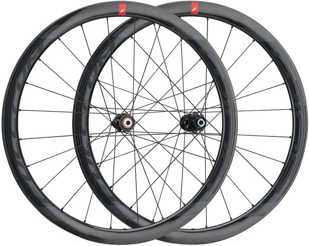 Fulcrum Wind 40 DB C19 Disc Center Lock Laufradsatz - schwarz/28" Satz (VR 12x100 + HR 12x142) Shimano