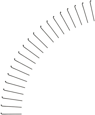 Aerolite® 2.0 / 2.3 / 0.9 Speichen - 20 Stück - schwarz/266 mm