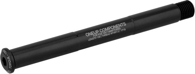 OneUp Components Eje pasante delantero Axle F 15 x 110 mm Boost para Fox - black/15 x 110 mm