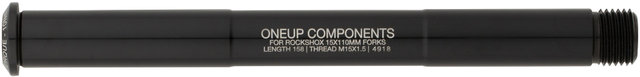 OneUp Components Axle F Steckachse VR 15 x 110 mm Boost für RockShox - black/15 x 110 mm