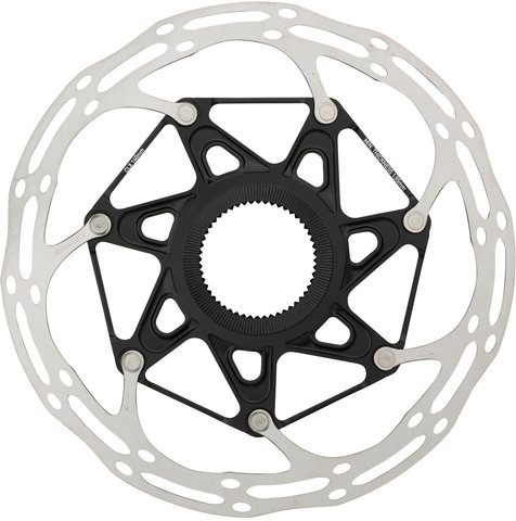 Centerline X Center Lock Brake Rotors, 2-Piece - silver-black/160 mm