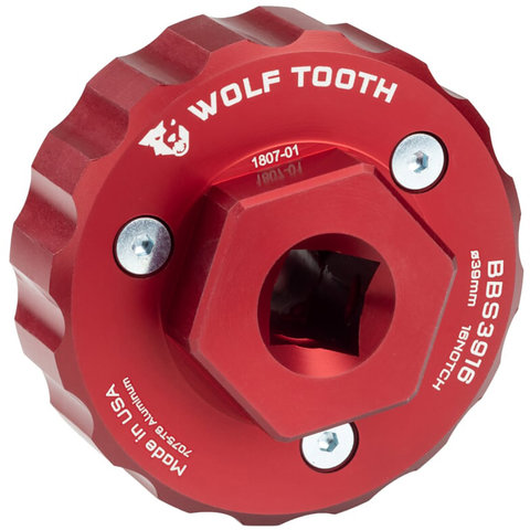 Wolf Tooth Components Herramienta de ejes de pedalier BBS3916 - red/universal
