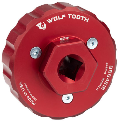 Wolf Tooth Components Herramienta de ejes de pedalier BBS4816 - red/universal