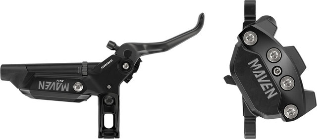 SRAM Maven Silver Scheibenbremse - black anodized/Vorderrad/Flip-Flop (seitenunspezifisch)