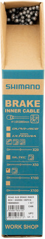 Shimano Cable de frenos de acero inoxidable bicicletas de ruta - 100 piezas - universal/universal
