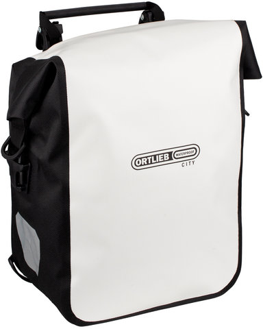 Front-Roller City Fahrradtaschen - weiß-schwarz/25 Liter