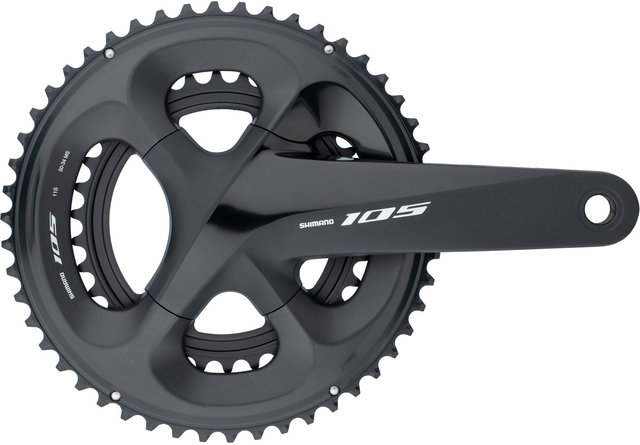 Shimano 105 Kurbelgarnitur FC-R7000 Hollowtech II - silky black/172,5 mm 34-50