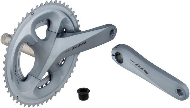 Shimano 105 Kurbelgarnitur FC-R7000 Hollowtech II - spark silver/175,0 mm 36-52