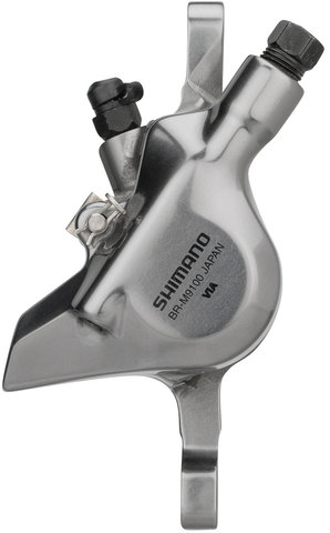Shimano XTR XC BR-M9100 Brake Caliper w/ Resin Pads - grey/front / rear post mount 6"