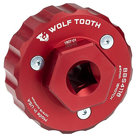 Wolf Tooth Components BBS4116 Innenlagerwerkzeug - red/universal