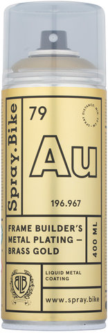 Spray.Bike Revestimiento de cuadro Frame Builders Metal Plating - brass gold/400 ml