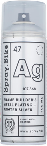 Spray.Bike Revestimiento de cuadro Frame Builders Metal Plating - pewter silver/400 ml