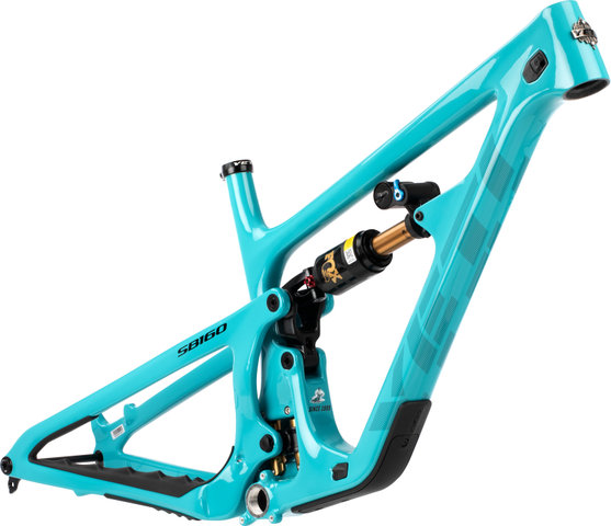 Yeti Cycles Kit de cuadro SB160 TURQ Carbon 29" - turquoise/29"/L