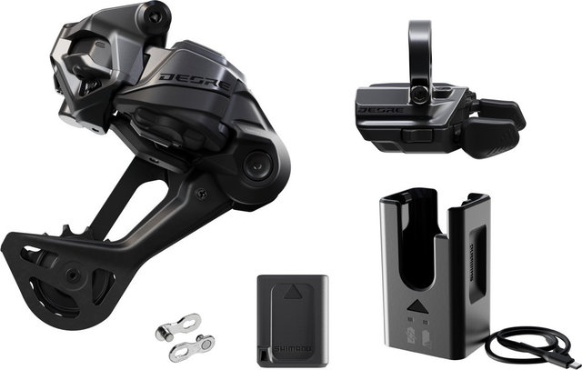 Shimano Deore Di2 Shifting Upgrade Set M6250, RD-M6250-SGS + SW-M6250-IR - black | none | without chainring