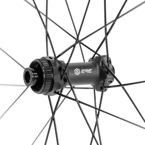 ERE Research Tenaci GT25 Carbon Disc Center Lock 28" Laufradsatz - black-black/Non Boost/Non Boost/28"/142 mm/100 mm/Shimano Road