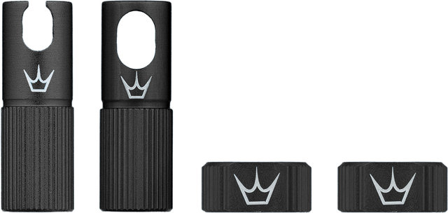 Peaty's Chris King Edition MK2 Tubeless Ventil Ersatzteil-Set - black/SV