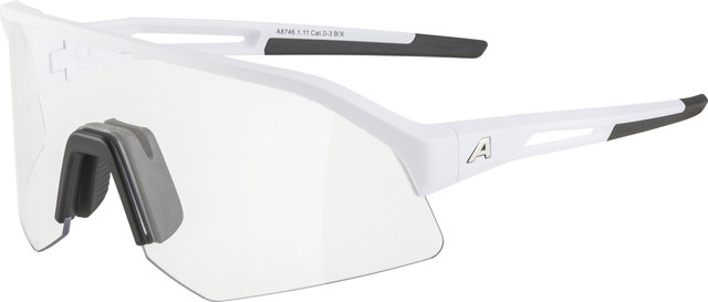 Alpina Sonic HR V Sport Glasses - white matte | varioflex black
