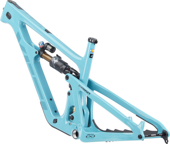 Yeti Cycles SB160 TURQ Carbon 29" Rahmenkit - turq/1 1/8" - 1,5" tapered/L/160 mm/12 mm Steckachse