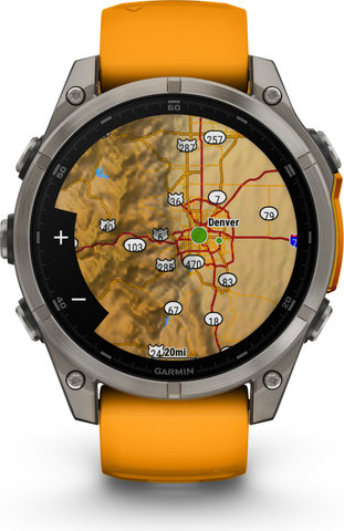 Garmin fenix 8 AMOLED Sapphire Titanium GPS 47 mm Multisport Smartwatch - graphit-titanium