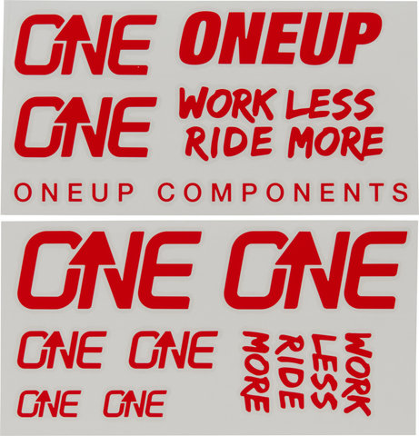 OneUp Components Decal Kit Aufklebersatz - red