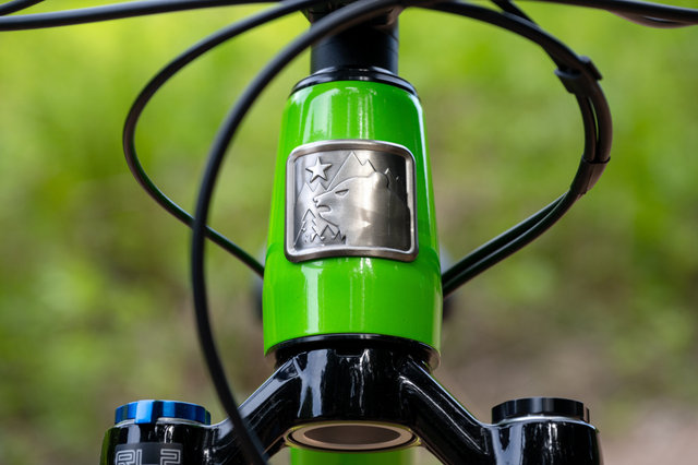 Marin Bikes Bicicleta Rift Zone Jr. 24 para niños - green-yellow fade | 152 mm | 24" | 42 mm