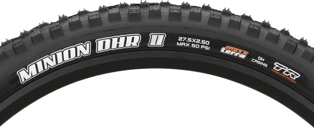 Maxxis cubierta plegable Minion DHR II WT DH TR MaxxTerra 2 x 60 TPI - negro | 63 mm | 2.5 | 27.5 