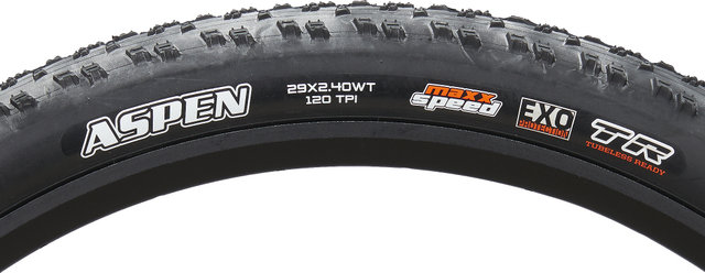 Maxxis Cubierta plegable Aspen MaxxSpeed EXO WT TR 29" - negro/29 /61 /61-622/2.4 