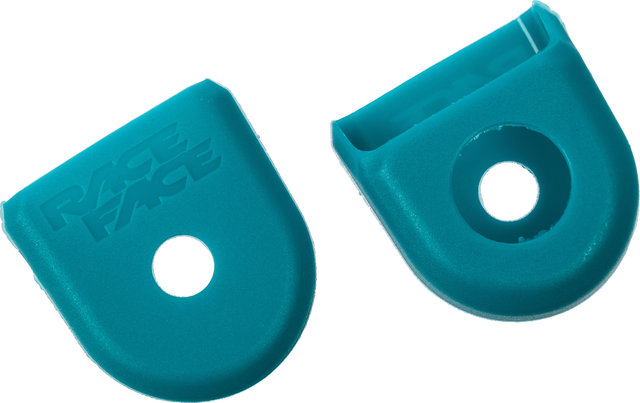 Race Face Crank Boots Kurbelschutz - turquoise Race Face Crank Boots Kurbelschutz - turquoise