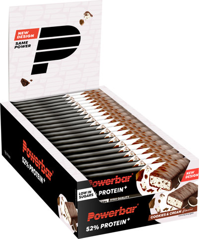 Powerbar Barra de Proteína 52% Protein+ - 20 Unidades - cookies & cream