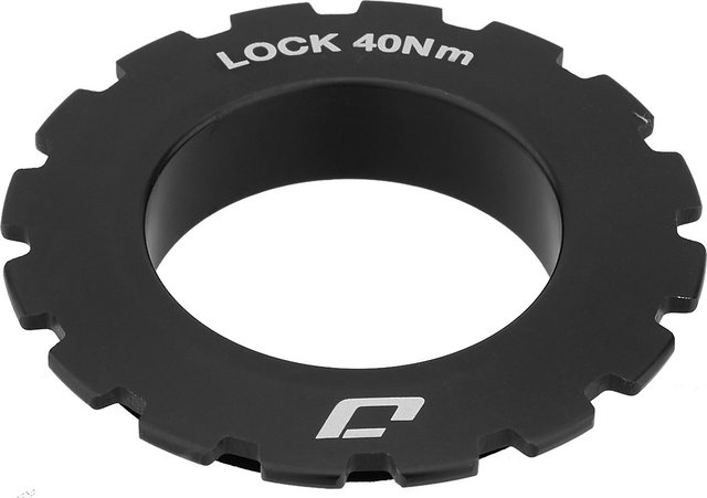 Jagwire Center Lock Disc Lockring with External Gear Teeth - black