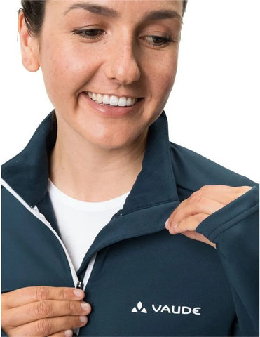 VAUDE Womens Livigno Halfzip II Fleecepullover - dark sea uni/34