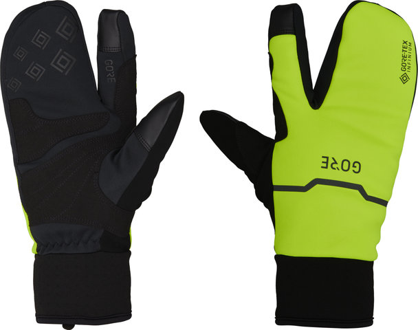 GORE Wear Guantes de dedos completos GORE-TEX INFINIUM Thermo Split - black-neon yellow/L