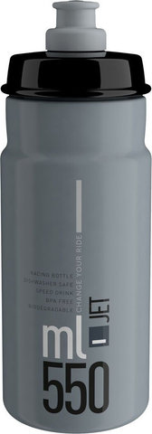 Elite Jet Trinkflasche 550 ml - grau-schwarz/550 ml