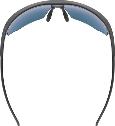 uvex Lunettes de sport Aerios - black mat | mirror red