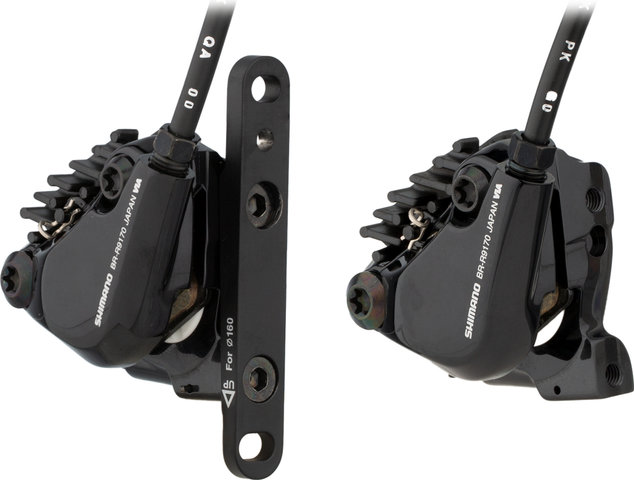 Shimano Dura-Ace v+h Set BR-R9170 + Di2 ST-R9170 Scheibenbremse - schwarz | Set
