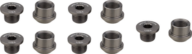 Wolf Tooth Components Chain Ring Bolt Set, 5-Arm 6 mm - grey/6 mm