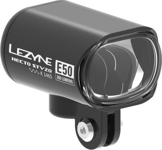 Lezyne Hecto Drive E50 LED Front Light for E-Bikes - StVZO Approved - black/200