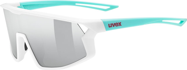 uvex Gafas para niños Skyryse Jr. - white-green/mirror silver