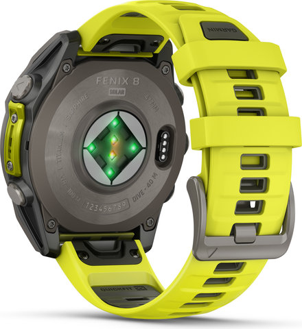 Garmin fenix 8 Solar Sapphire Titan GPS 47 mm Multisport-Smartwatch - graphit-titanium