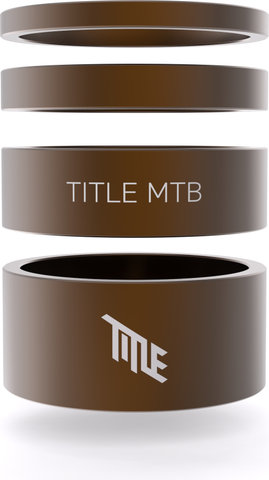 Title MTB Headset Spacer Kit 1 1/8" - bronze