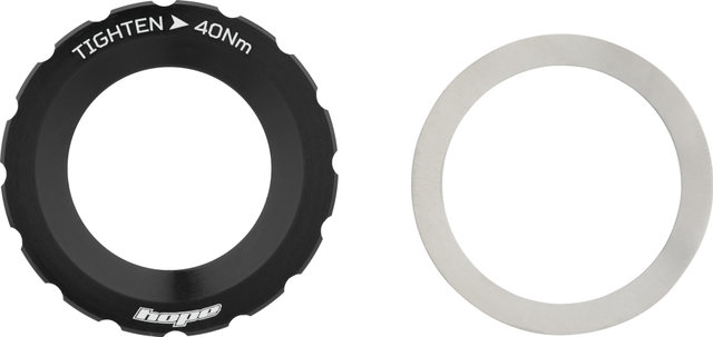 Hope Center Lock Lockring w/ External Teeth - black