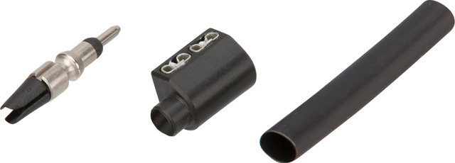 SON Koax-Adapter mit Koaxstecker - schwarz-silber