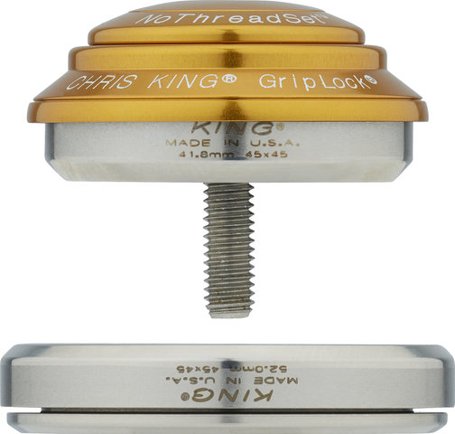 Chris King DropSet 2 IS42/28.6 - IS52/40 GripLock Headset - gold/1 1/8" - 1,5" tapered/IS42/28,6 - IS52/40