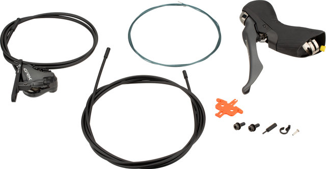 Shimano Frein à Disque GRX BR-RX810 + ST-RX810-LA Remote - noir-gris/Roue avant/Gauche (spécifique au côté)