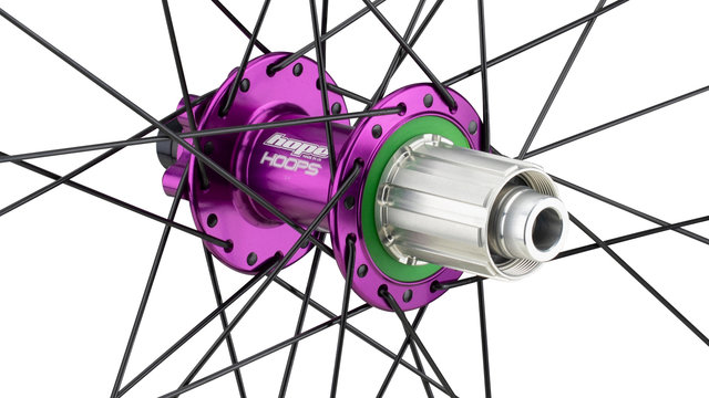 Hope Juego de ruedas Pro 4 + Fortus 35 Disc 6 agujeros 29" Boost - purple black | Shimano MTB | Boost | 148 mm | 110 mm | Boost | 29" | 110 mm | Shimano MTB | 110 mm | 148 mm