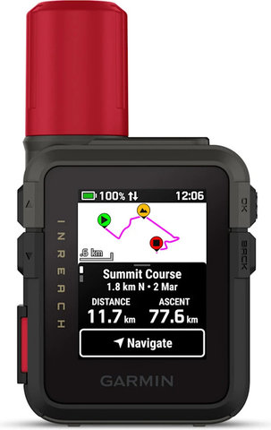 Garmin inReach Mini 3 Plus Satelliten-Kommunikationsgerät - schwarz-rot