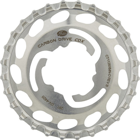 Gates CDX 3-Cam SureFit Shimano Di2 Rear Belt Drive Sprocket - silver/28 