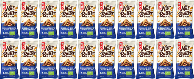 CLIF Bar Nut Butter Bar Riegel - 20 Stück - chocolate chip & peanut butter
