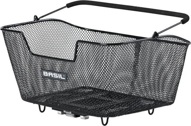 Basil Base M Bicycle Basket - black