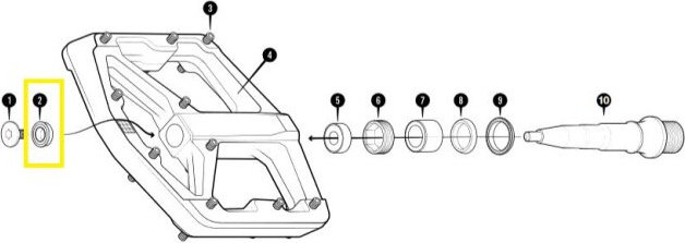 crankbrothers Rodamiento de repuesto para Stamp V2 Level 2-3 - tipo 2